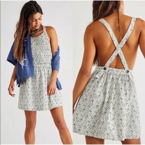 NWT Free People Petunia Floral Mini Dress